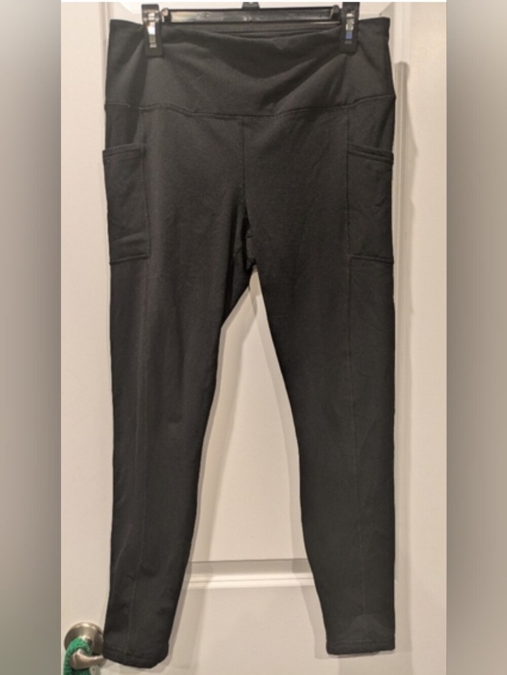 90 Degree Women's Black High Waist Side Pockets XL